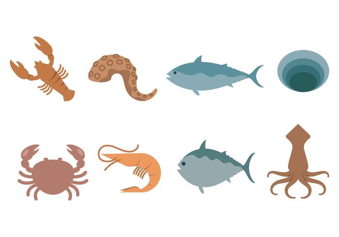 Icono de mariscos gratis vector