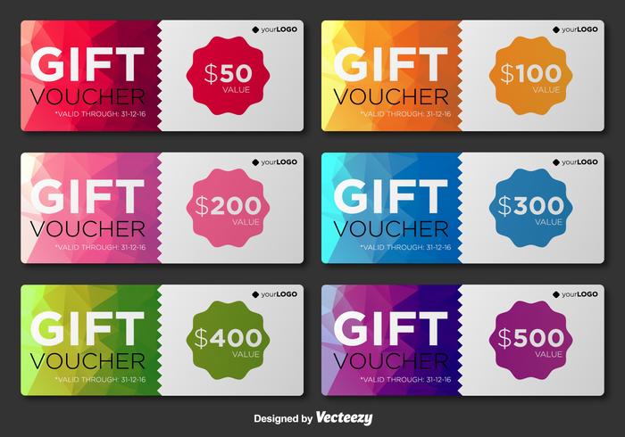 Modern Gift Voucher Vector Templates