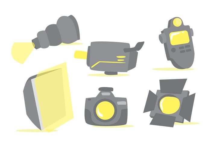 Photo Studio Tools Vector Set Photo Studio Tools Vector Set