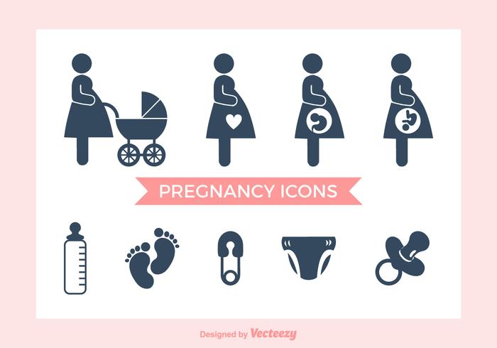 Free Pregnancy Vector Icons