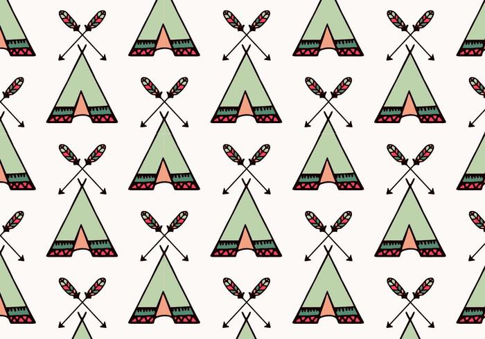 Free Vector Tipi Pattern