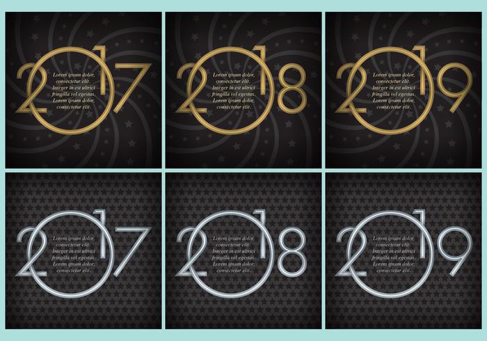 New Year Templates vector