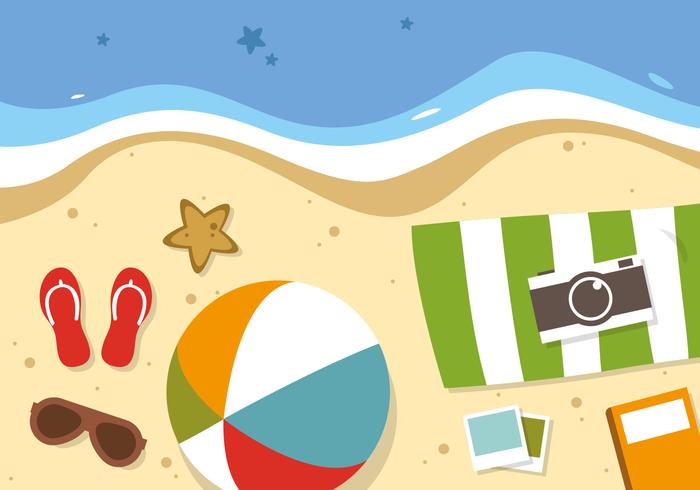 Flat Summer Travel Vector