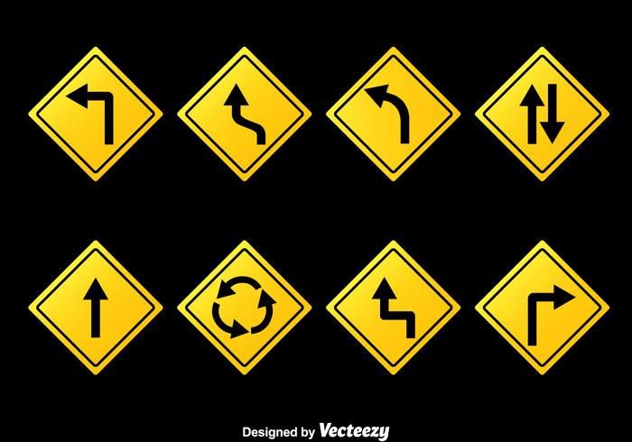 Signos de la carretera Vector Colección