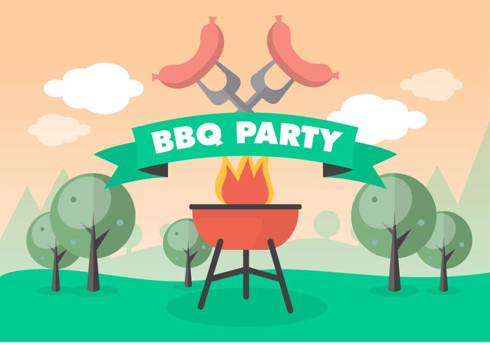 Bbq libre Picnic Vector de fondo