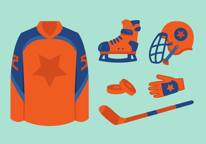 Equipos de hockey vectorial vector