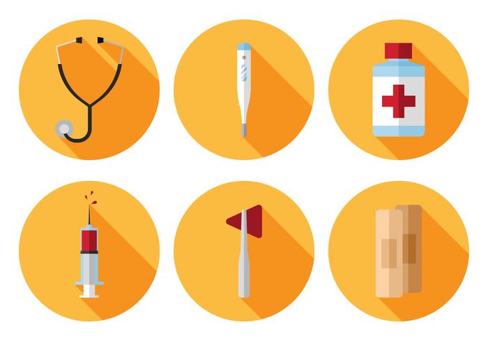 Conjunto de iconos médicos vectoriales vector