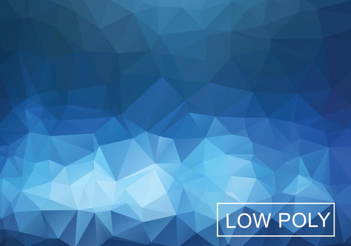 Cobalt Geometric Low Poly Style Illustration Vector