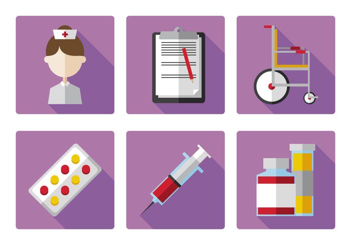Vector Nurse Icon Set