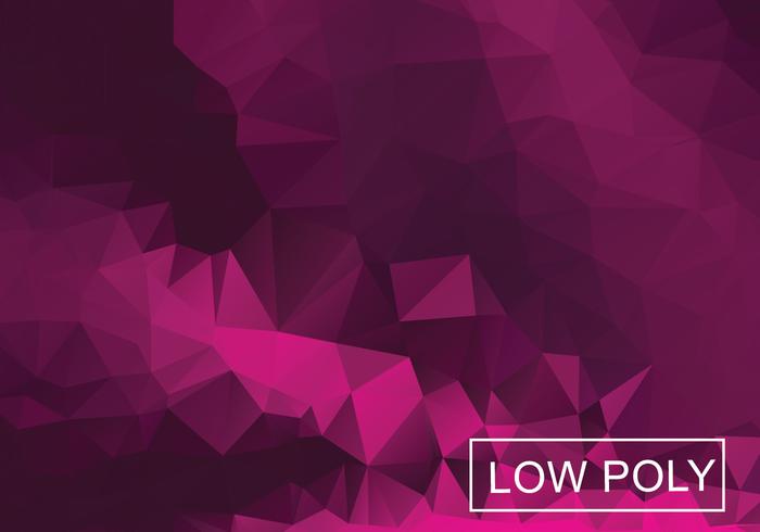 Magenta Geometric Low Poly Style Illustration Vector