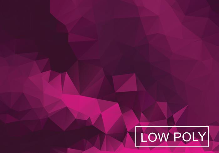 Magenta Geometric Low Poly Style Illustration Vector