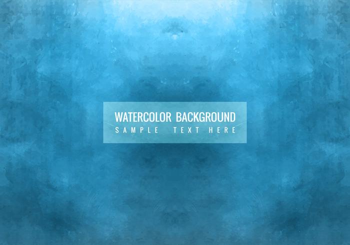 Vector Blue Watercolor Background