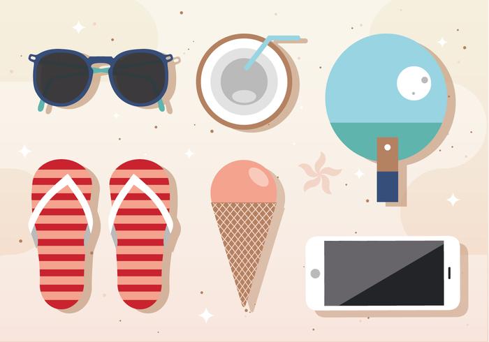 Free Vector Summer Components