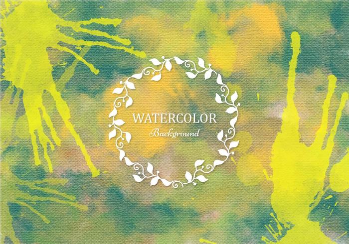 Free Vector Green Boho Watercolor Background