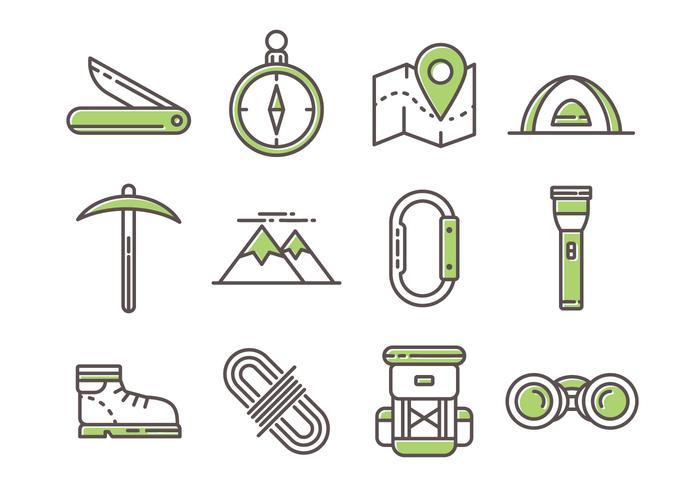 Free Mountaineer Line Icons Free Mountaineer Line Icons