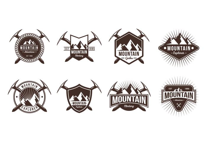 Free Mountain Badge Vectors Free Mountain Badge Vectors
