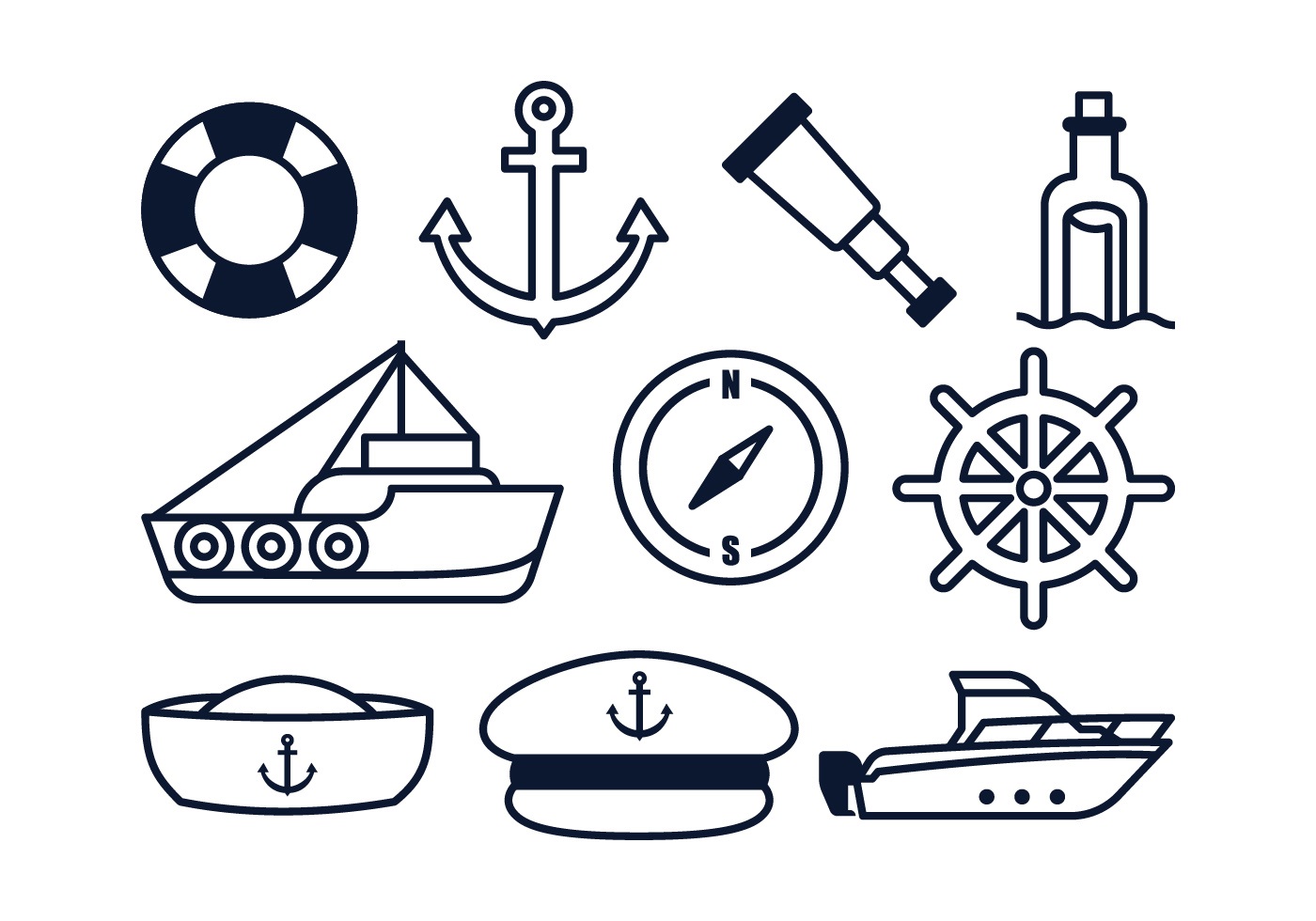 Nautical Elements - Download Free Vector Art, Stock 