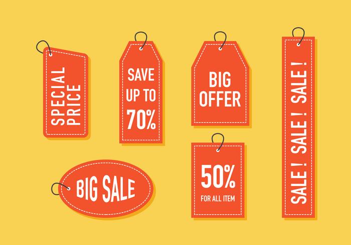 Sale Tag Set vector