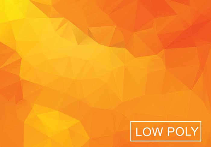 Orange Geometric Low Poly Style Illustration Vector