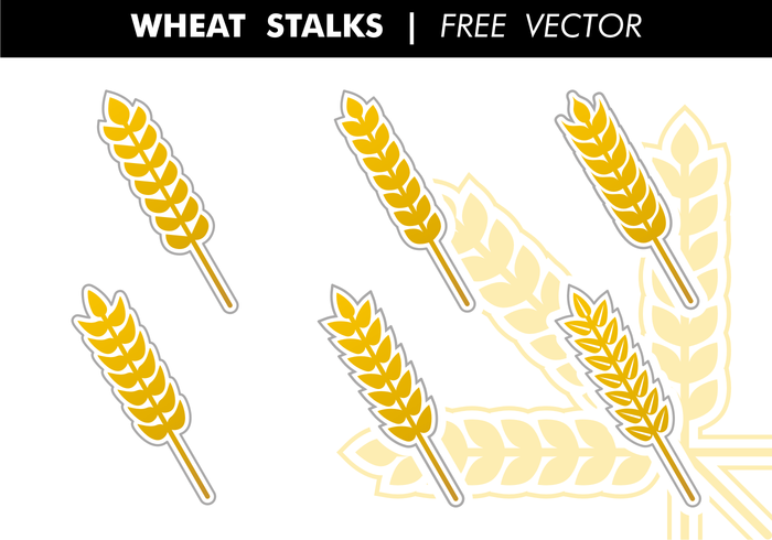 Trigo Tallos Vector Libre