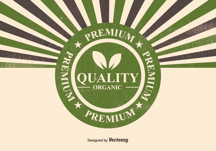 Organic Premium Quality Illustration vector