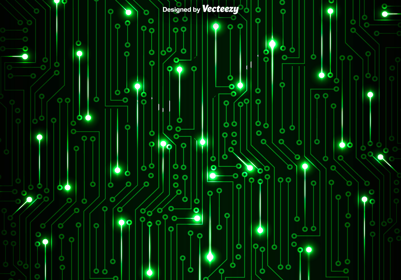 Green Backgroudn Circuit Boards