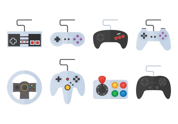 Game Pad And Button vector