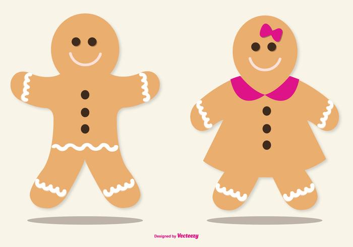 Cute Lebkuchen / Gingerbread Ilustraciones vector