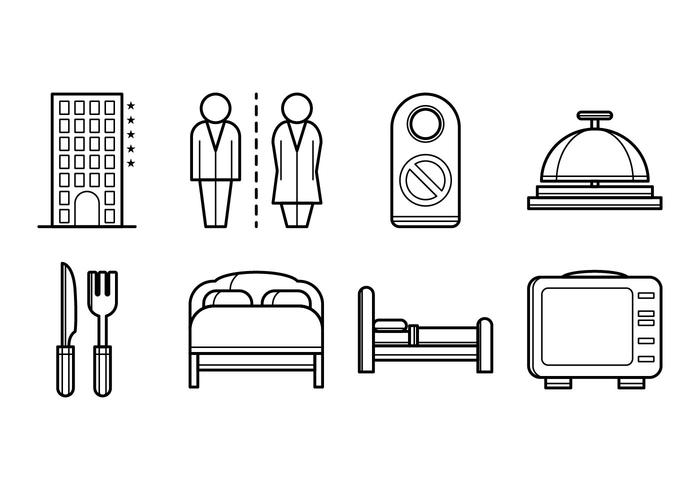 Libre Hotel Stuff Icon Vector