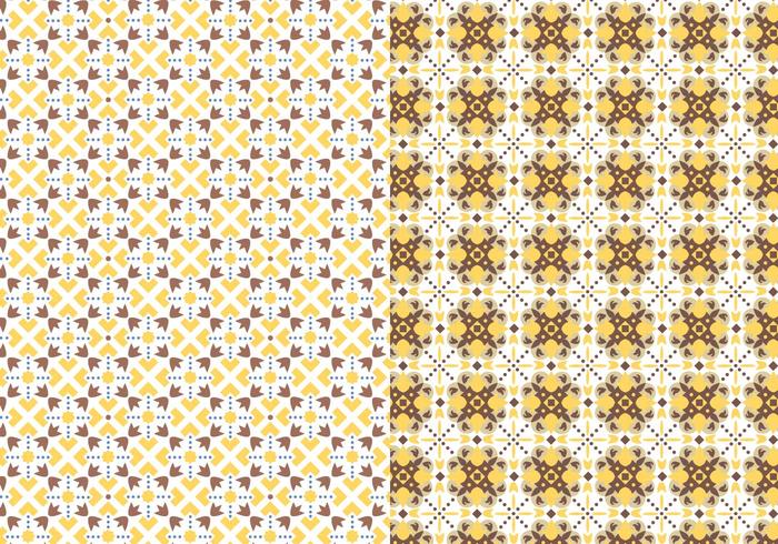 Yellow Motif Pattern vector