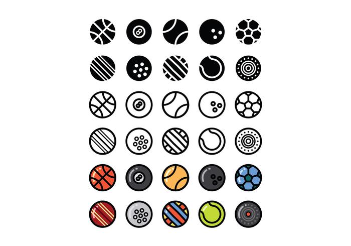 Set of Sport Ball Vectors