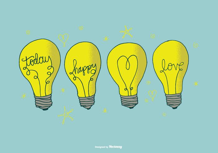 Hand Drawn Lightbulb Vectors