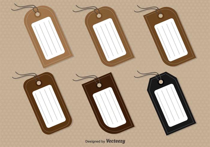 Set Of 6 Vector Tags