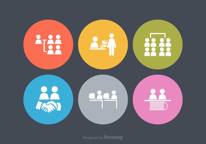 Vector Working Together Icons