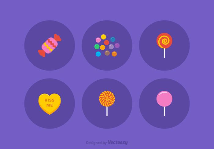 Iconos De Vector De Dulces Libre