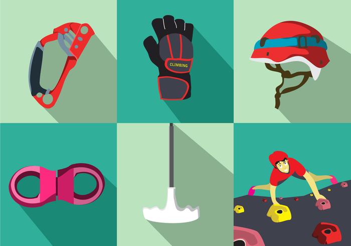 Climbing Wall Equipment Vector Climbing Wall Equipment Vector