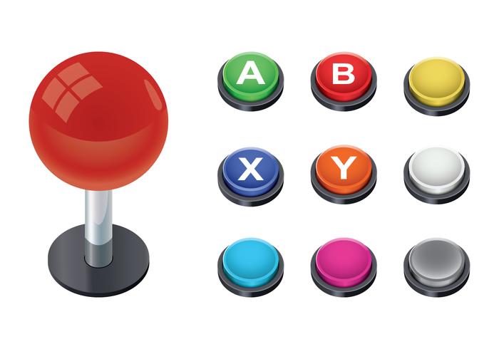 Arcade Button Vector