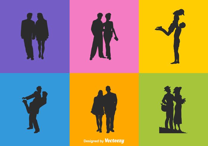 Free Vector Man And Woman Silhouettes Free Vector Man And Woman Silhouettes