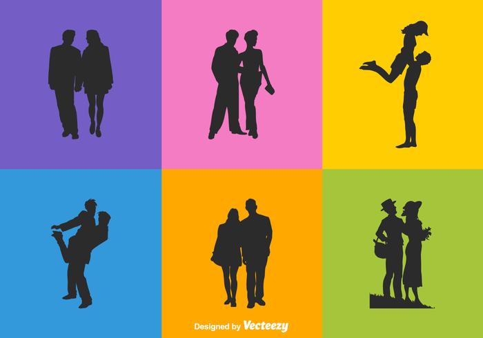 Free Vector Man And Woman Silhouettes