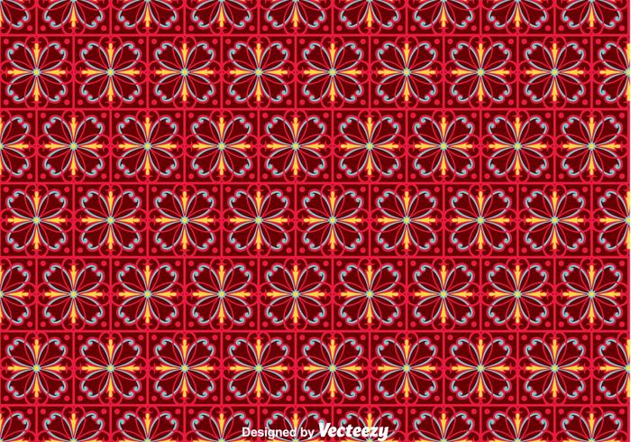 Flower Portuguese Tiles Pattern vector
