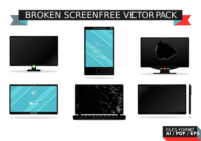 Broken Screen Free Vector Pack Broken Screen Free Vector Pack