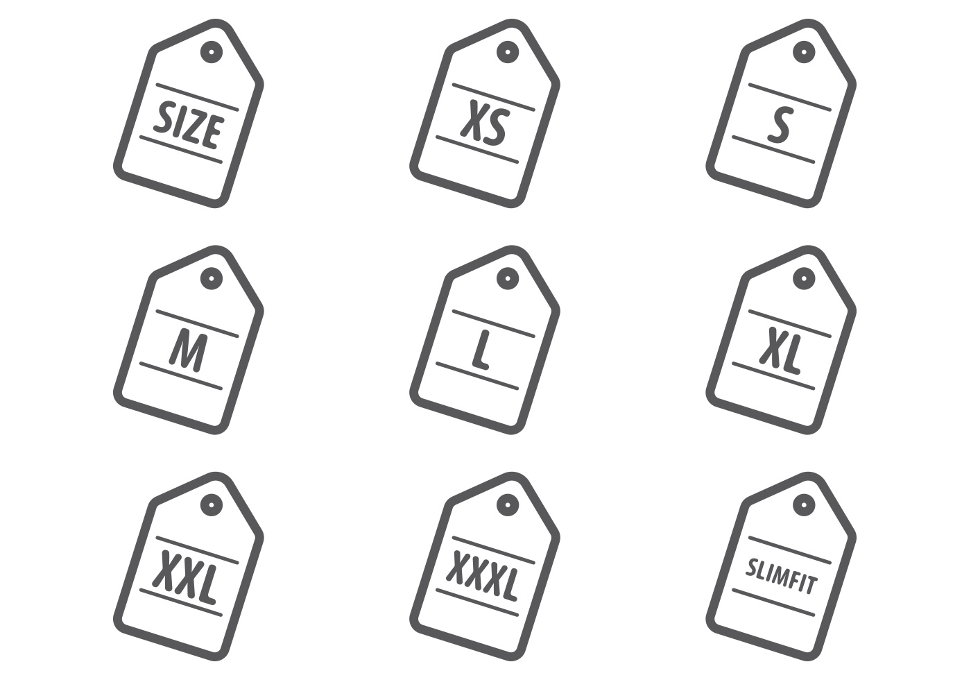 Download Free Clothing Size Label Vectors - Download Free Vectors ...