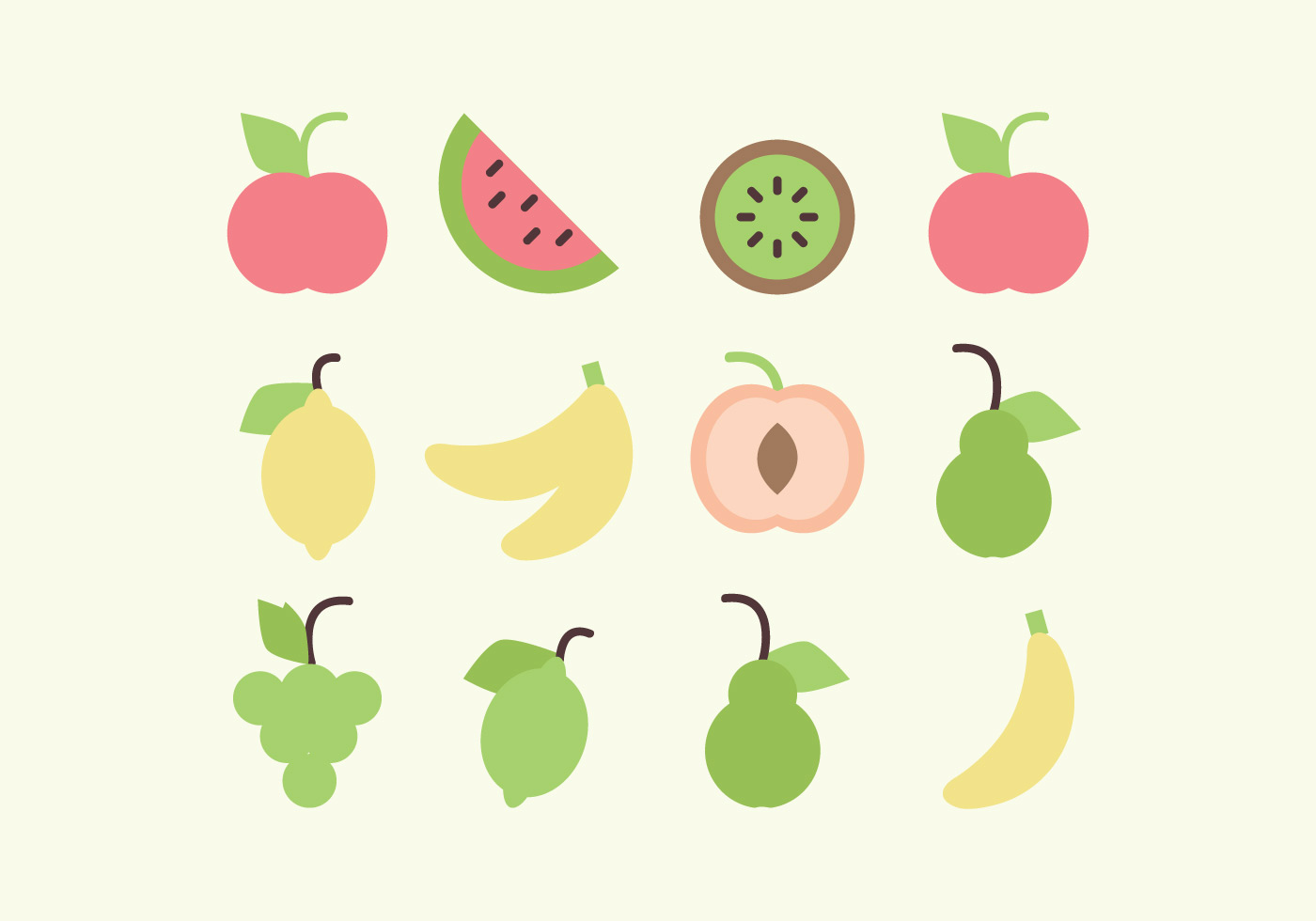 Vector Fruit Collection 117263 Vector Art at Vecteezy