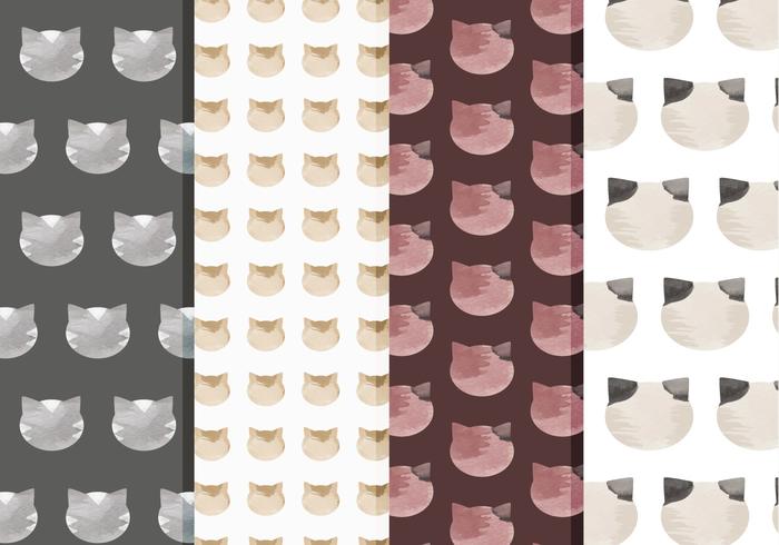 Vector Cats Patterns