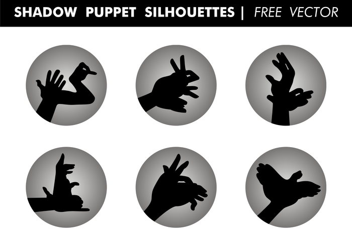 Shadow Puppet Silhouettes Free Vector