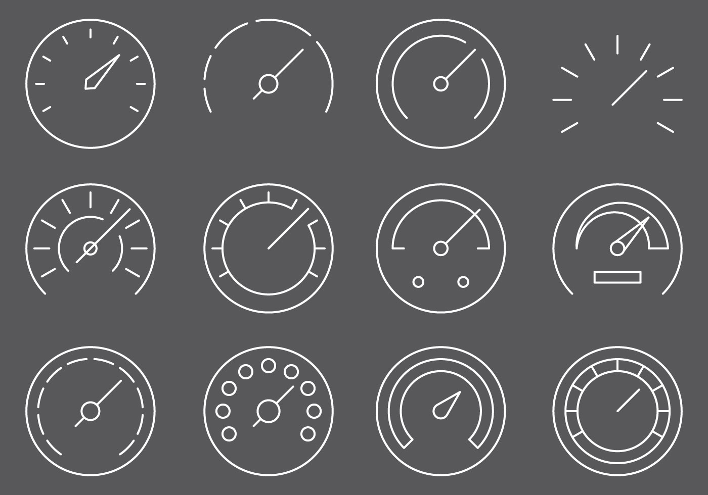 Fuel Gauges Line Icons Download Free Vector Art, Stock Graphics & Images