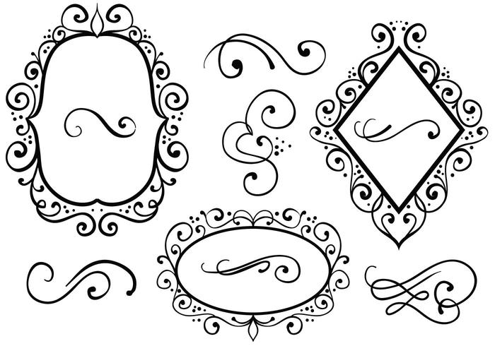 Free Ornaments 2 Vectors