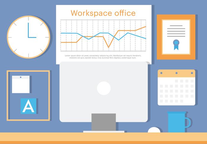 Free Business Office Vector Illustration Free Business Office Vector Illustration