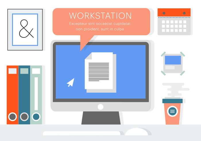 Free Flat Business Office Vector Elements Free Flat Business Office Vector Elements