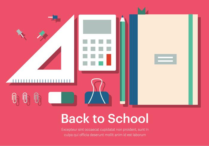 Free Back to School Vector Illustration